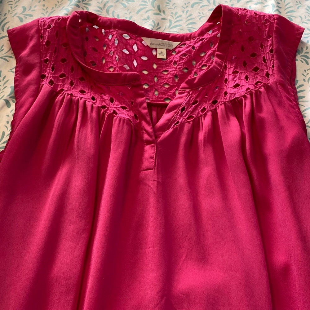 Size large pink top